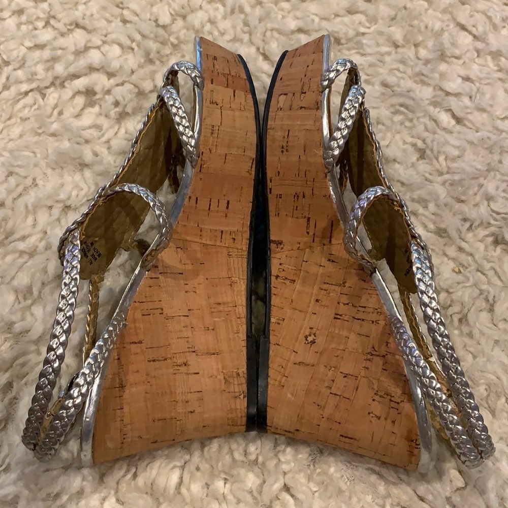 Via Neroli Cork Wedge Heels - Picture 4 of 11